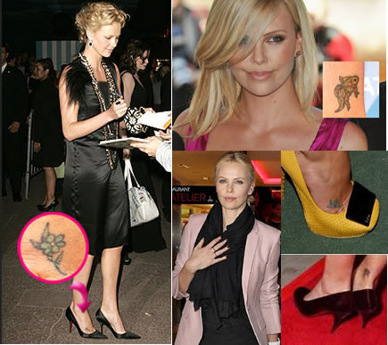 Celebrity style: Charlize Theron tattoo