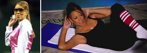 Celebrity exercises: Mariah Carey