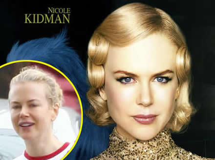 Celebrity busted: Nicole Kidman with Photoshop